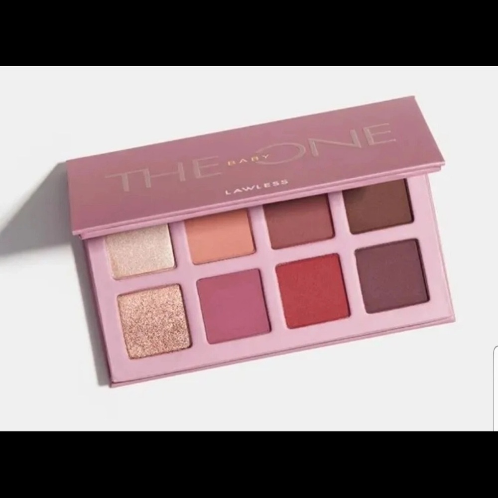 NEW! Lawless The Baby One, 8 Color  Eyeshadow Palette Plum Red Pink Shimmer